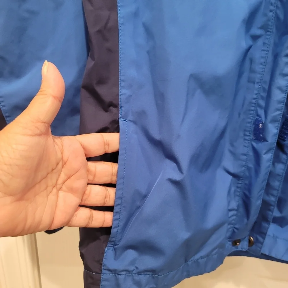 Sz Large (Kids) Marmot Boy's Hooded Blue Windbreaker